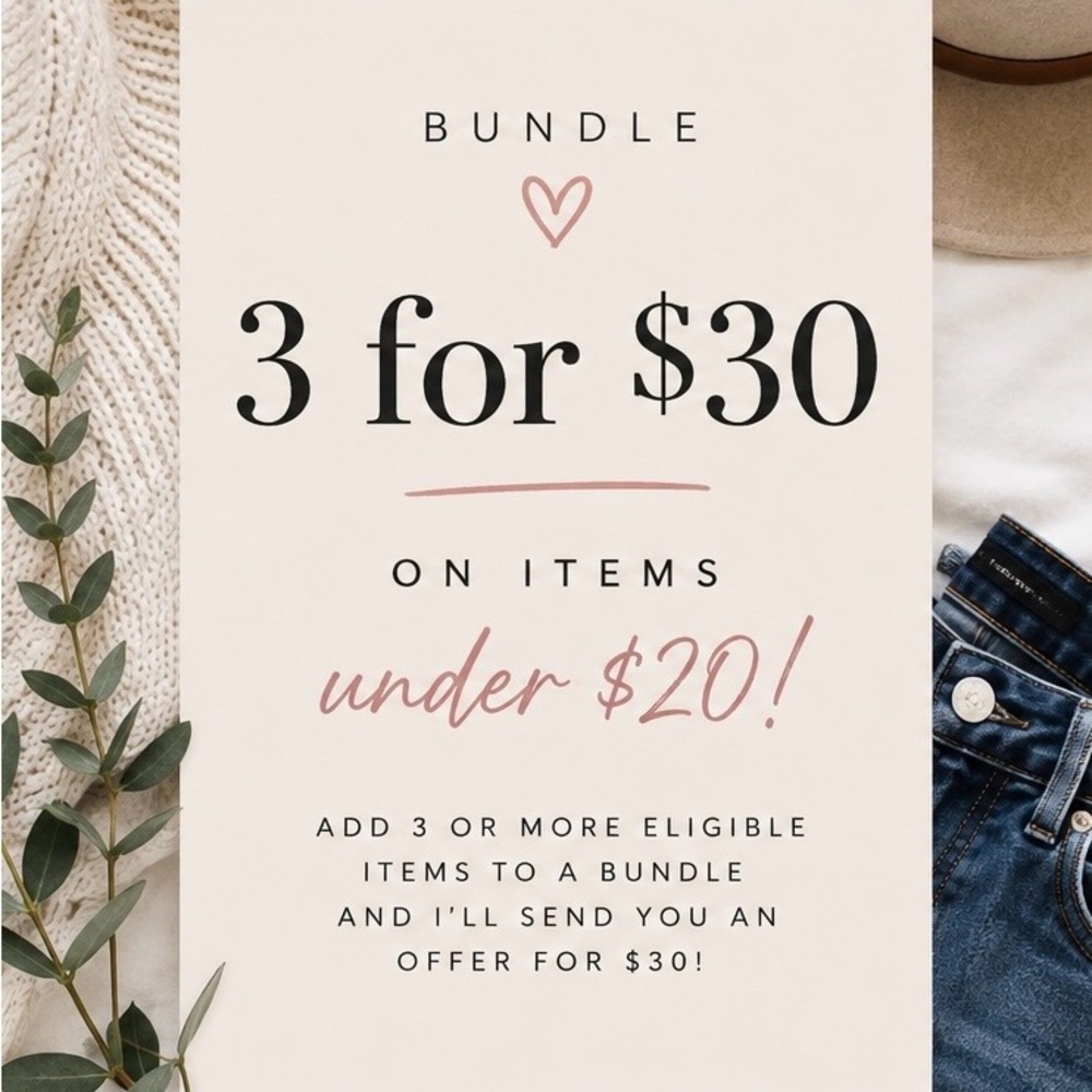 ✨ LIMITED TIME SALE ✨ - 3 for $30 Bundle